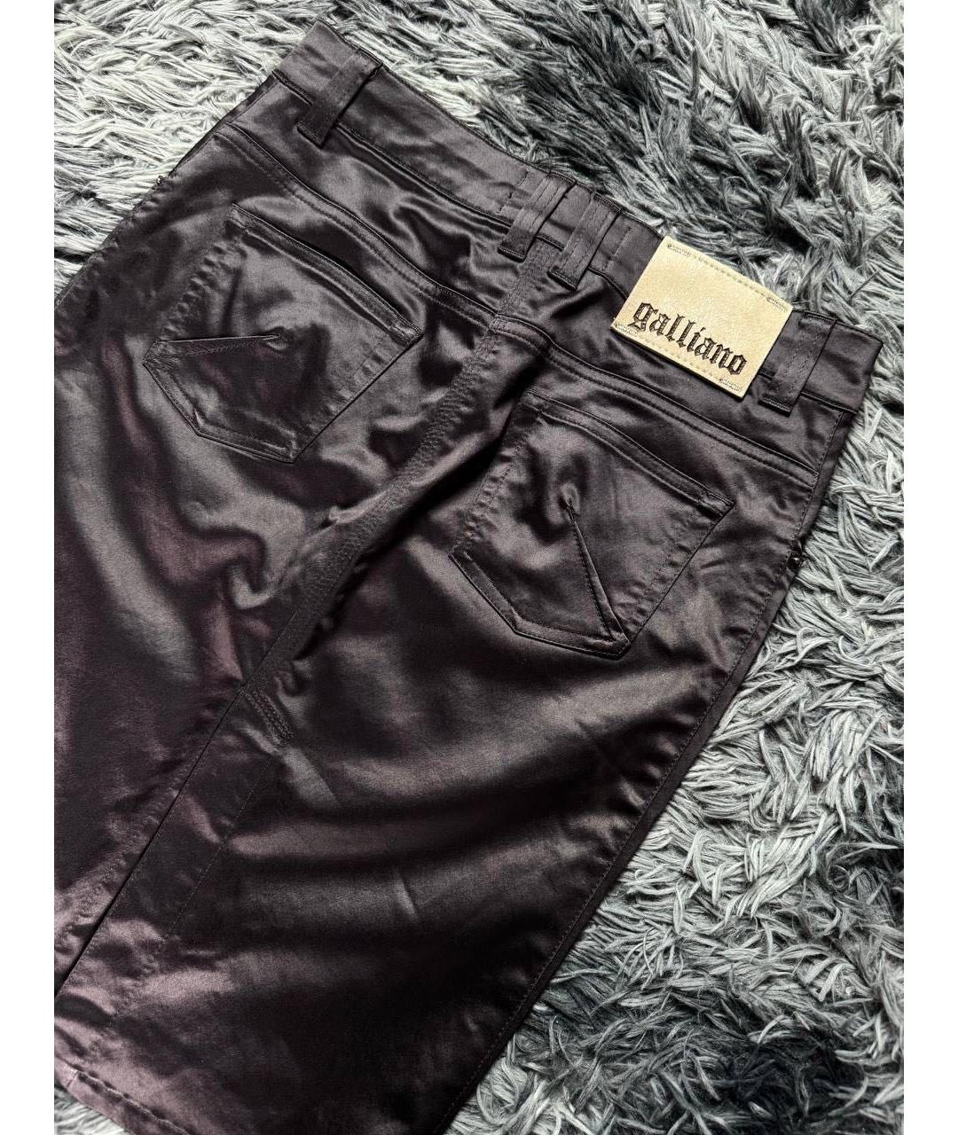 JOHN GALLIANO Черная хлопковая юбка миди, фото 2