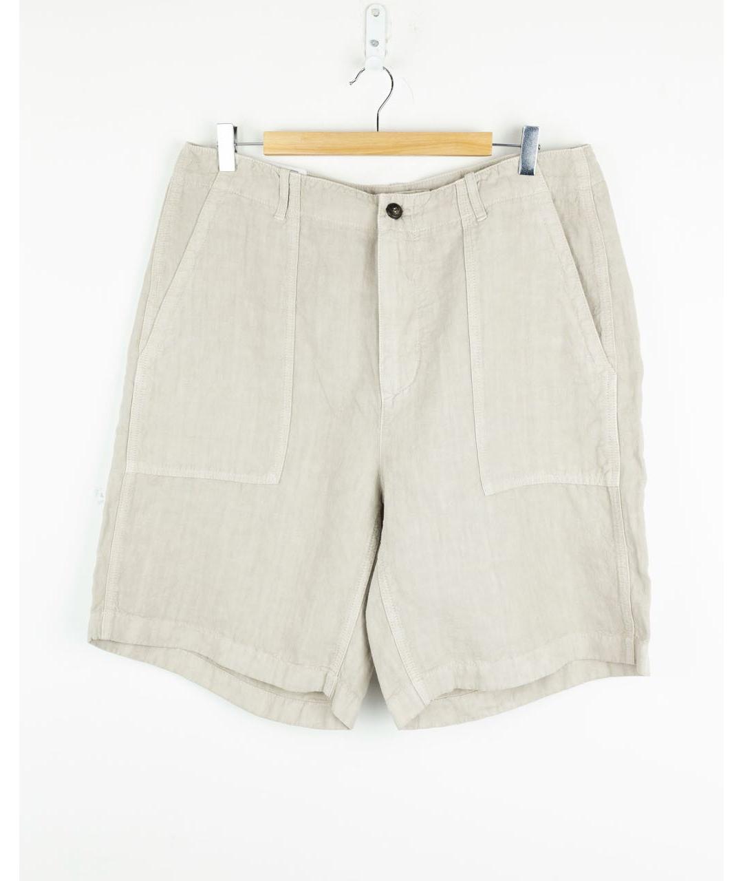 ELEVENTY Бежевые льняные шорты, фото 5