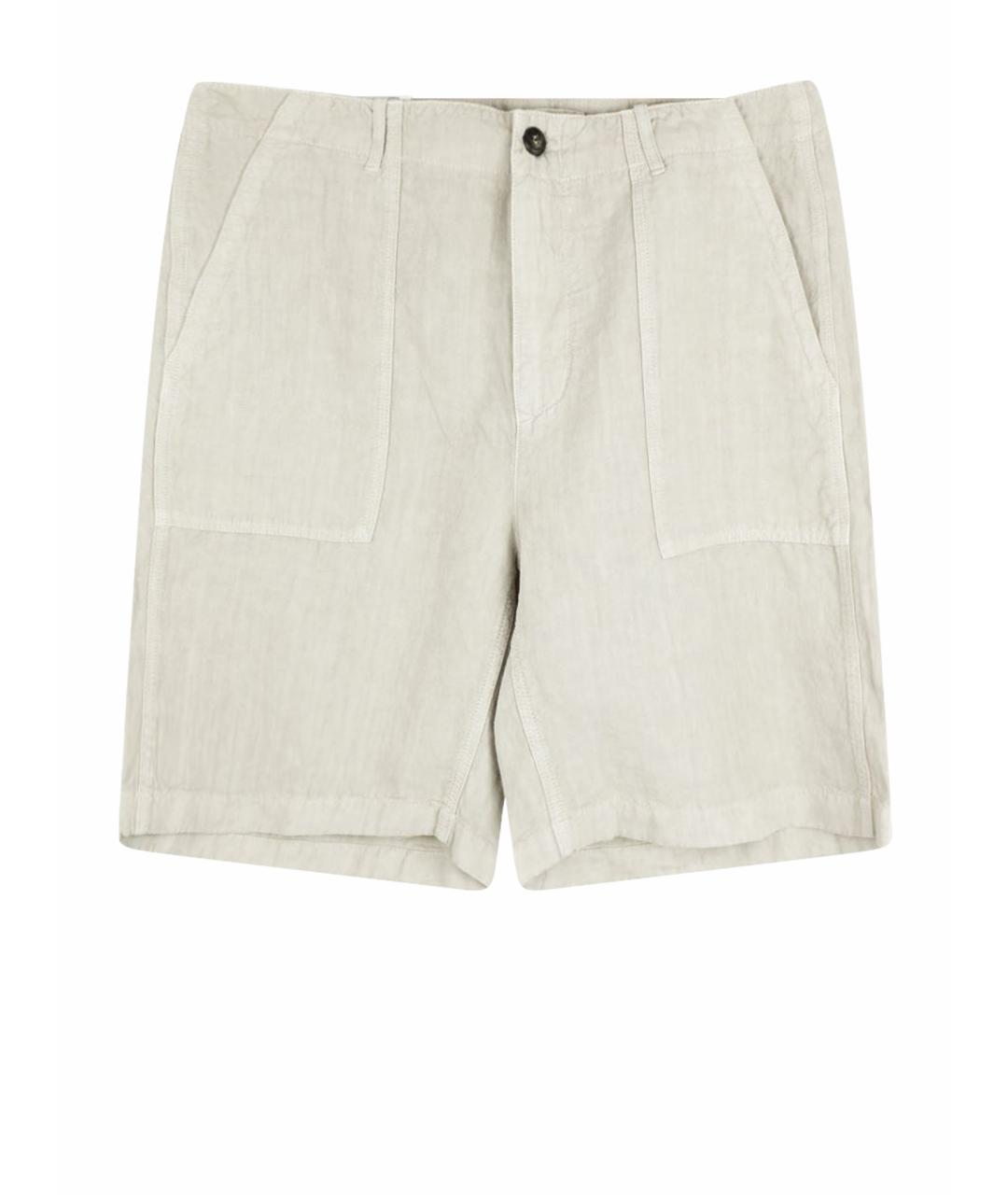 ELEVENTY Бежевые льняные шорты, фото 1