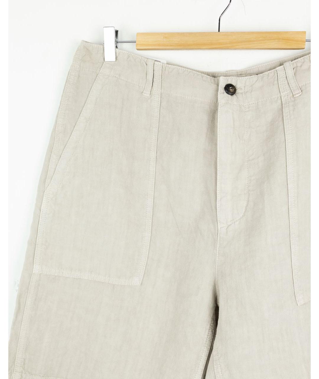 ELEVENTY Бежевые льняные шорты, фото 4