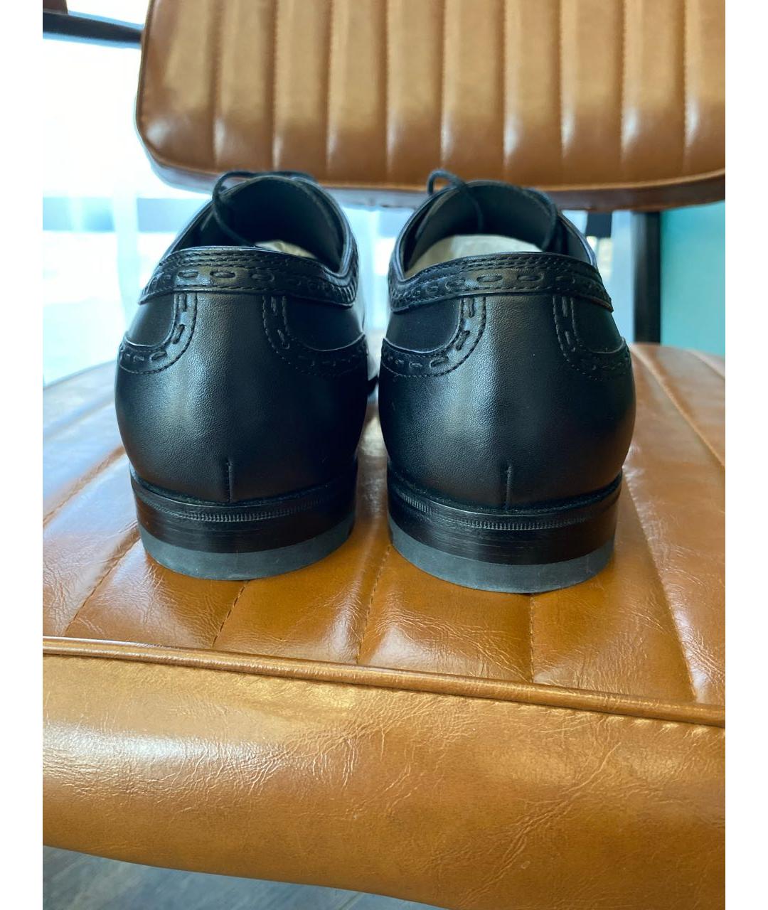 BOTTEGA VENETA Черные кожаные туфли, фото 4