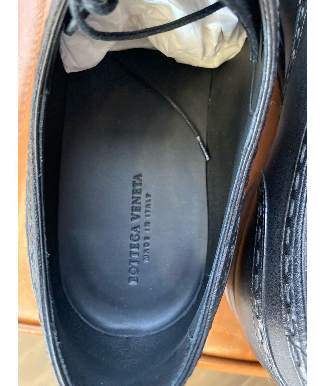 BOTTEGA VENETA Черные кожаные туфли, фото 7