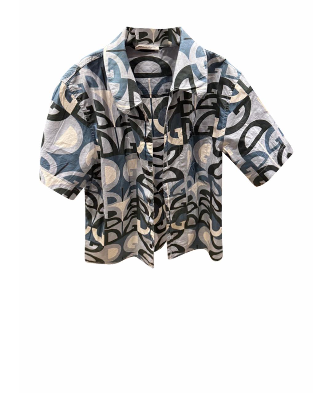 DOLCE & GABBANA KIDS Синяя хлопковая детская рубашка, фото 1