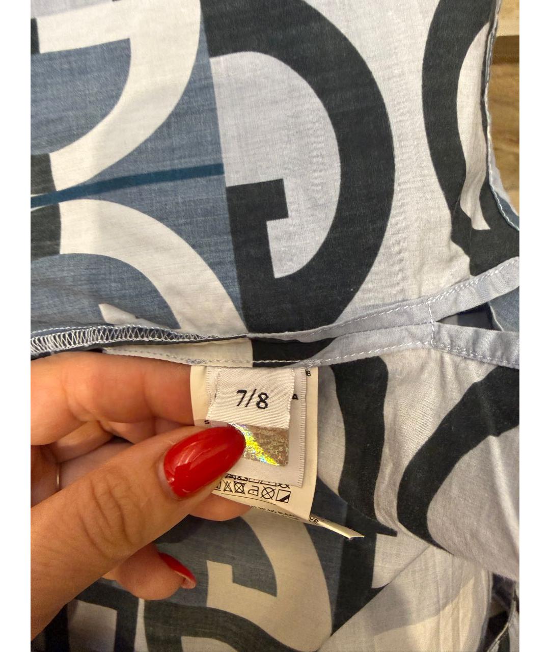 DOLCE & GABBANA KIDS Синяя хлопковая детская рубашка, фото 5