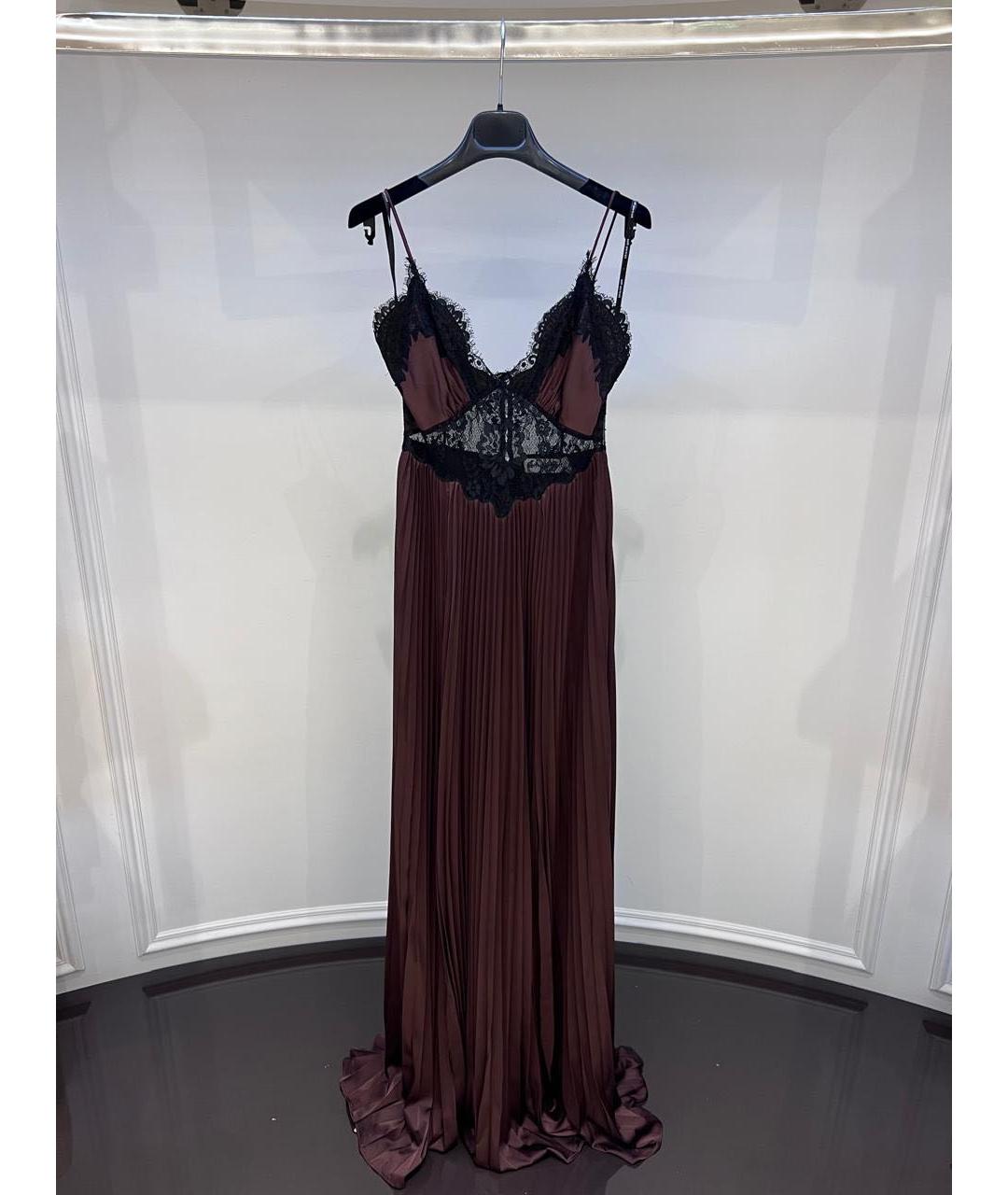SELF-PORTRAIT Коричневое вечернее платье, фото 2