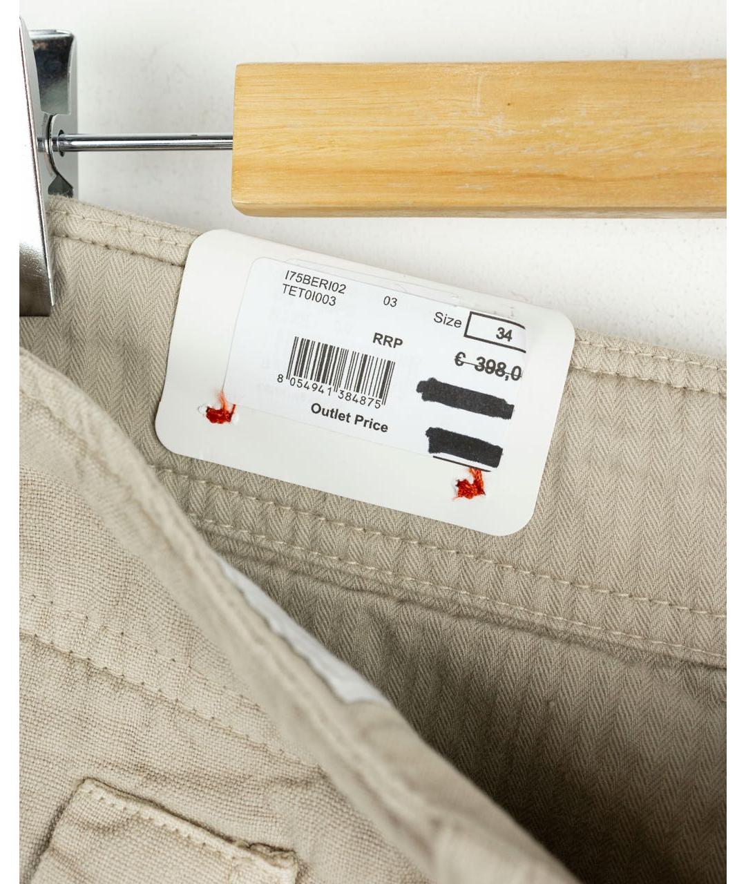 ELEVENTY Бежевые льняные шорты, фото 4