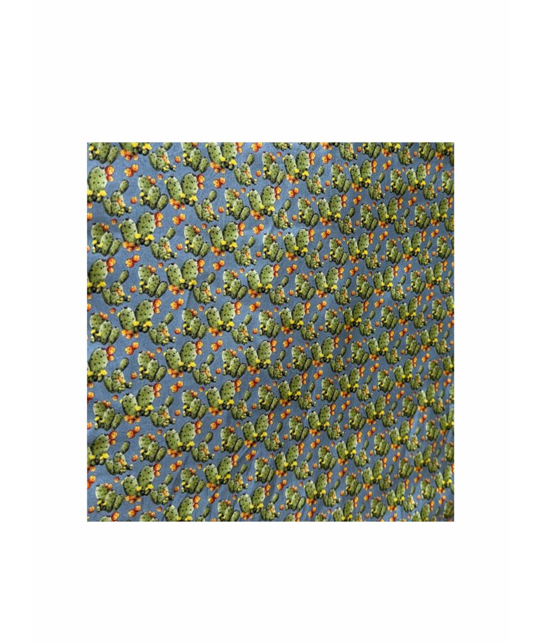 DOLCE&GABBANA Зеленый шелковый шарф, фото 1