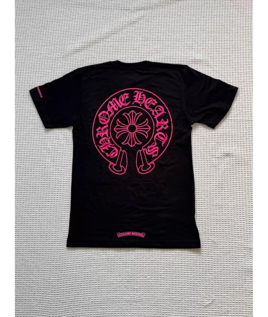 CHROME HEARTS Черная хлопковая футболка, фото 2