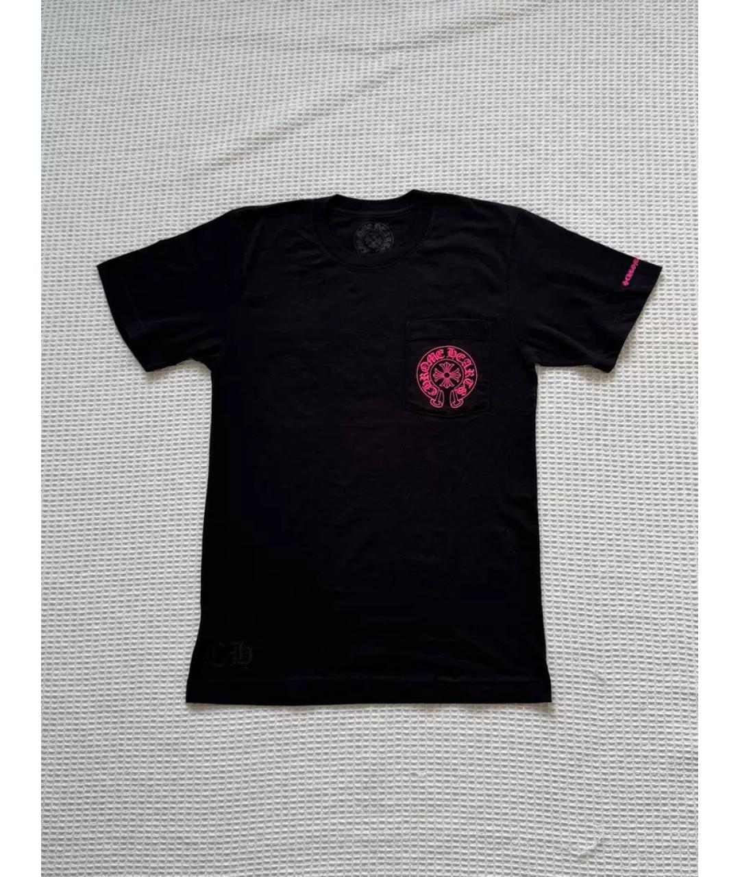 CHROME HEARTS Черная хлопковая футболка, фото 7