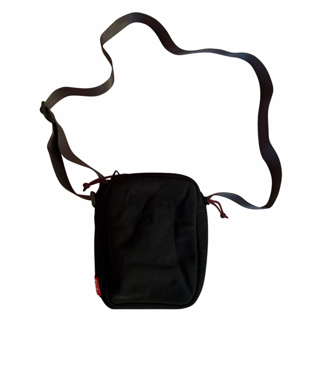 DIESEL Черная синтетическая сумка на плечо, фото 1