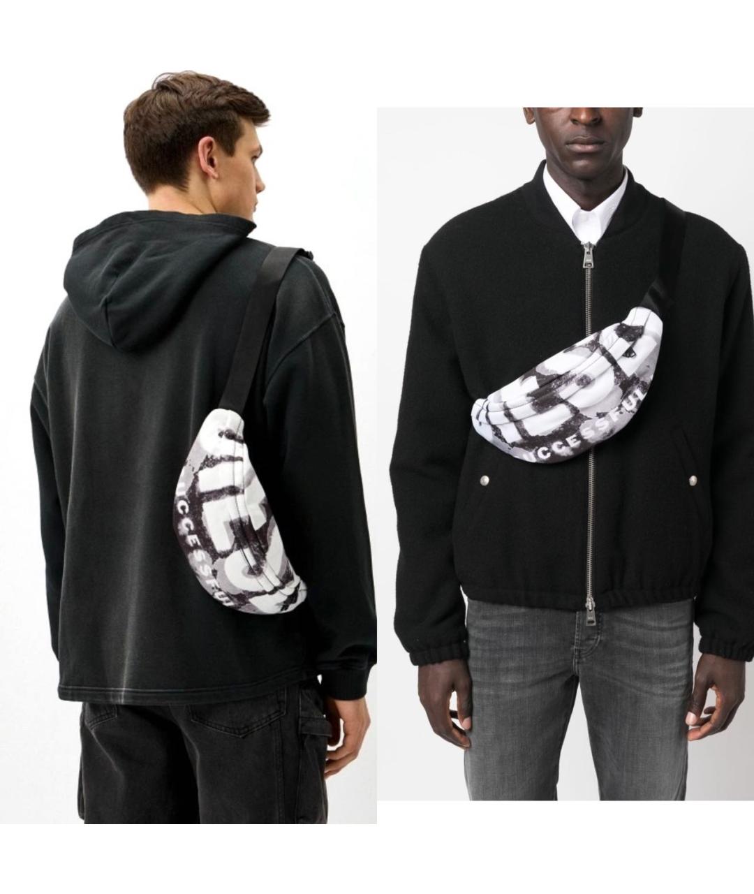 DIESEL Черная поясная сумка, фото 3