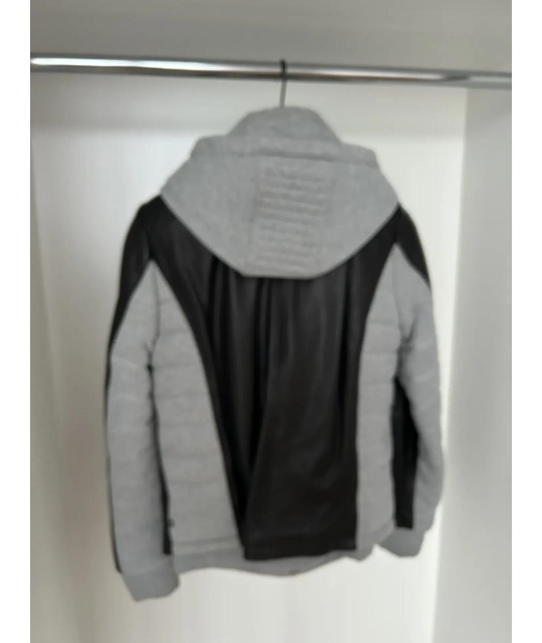 PHILIPP PLEIN Черная кожаная куртка, фото 2