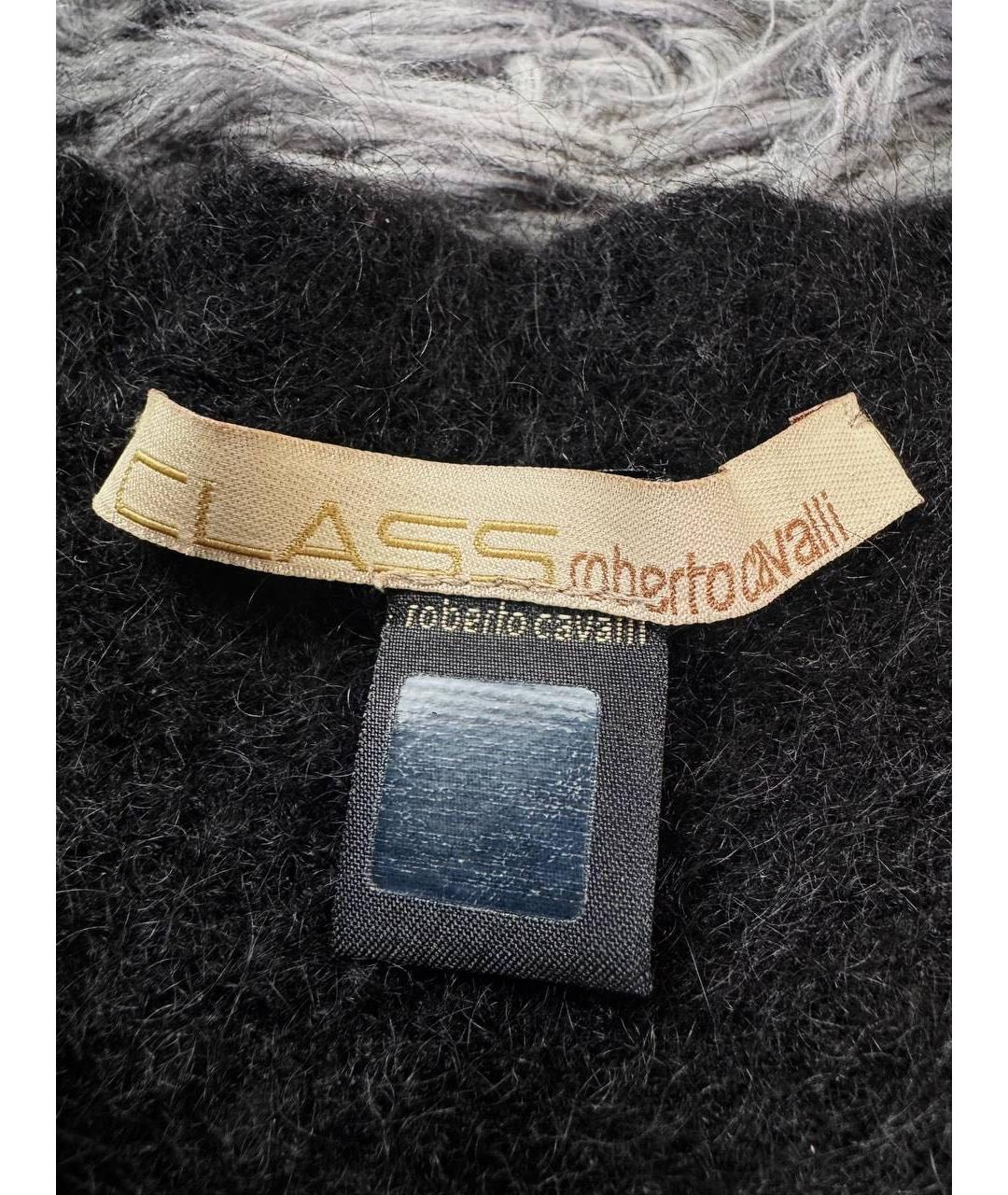 CAVALLI CLASS Черная шерстяная жилетка, фото 6