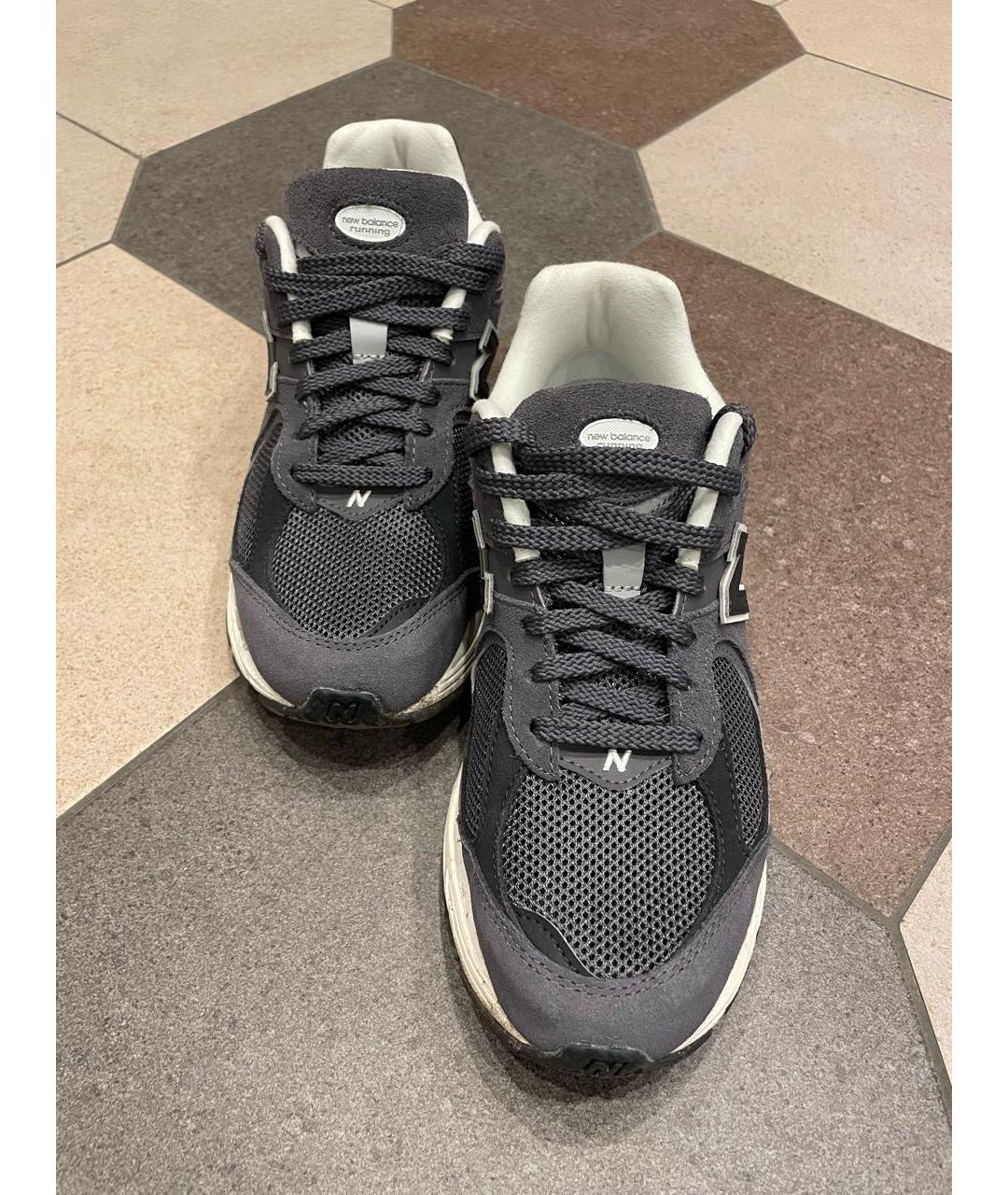 NEW BALANCE Серые замшевые кроссовки, фото 2