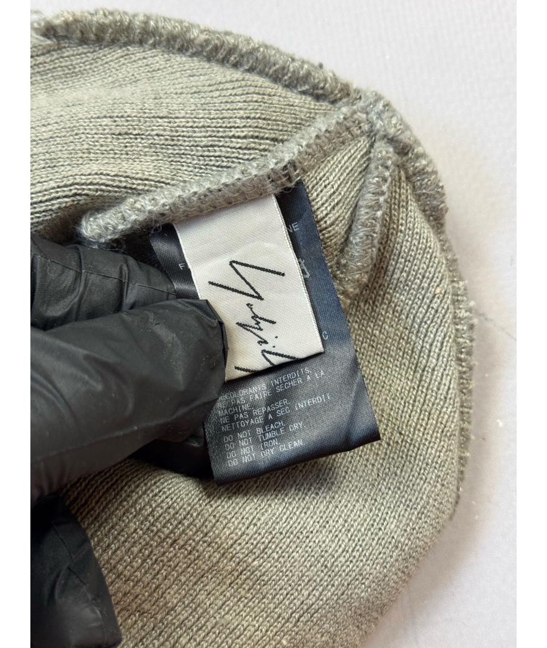 YOHJI YAMAMOTO Серая шапка, фото 6