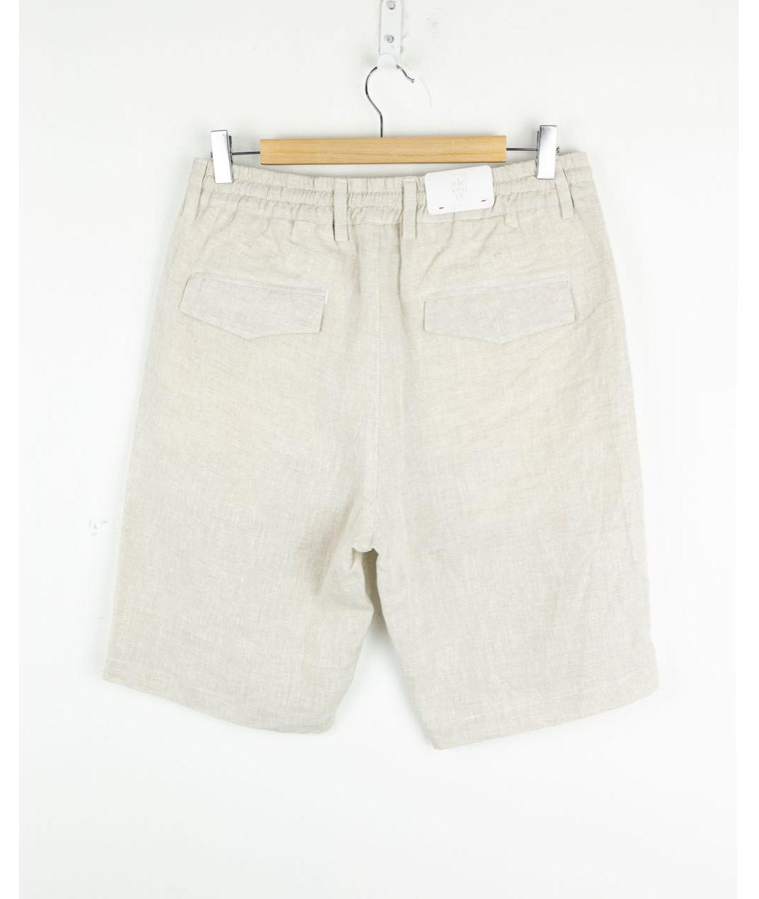 ELEVENTY Бежевые льняные шорты, фото 2