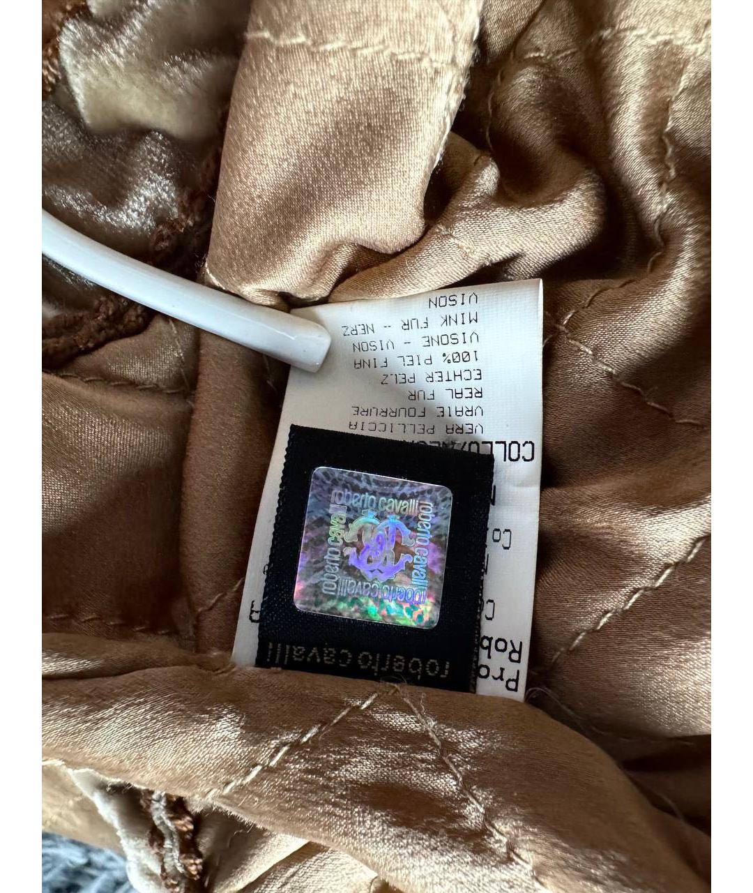 ROBERTO CAVALLI Горчичная хлопковая куртка, фото 5