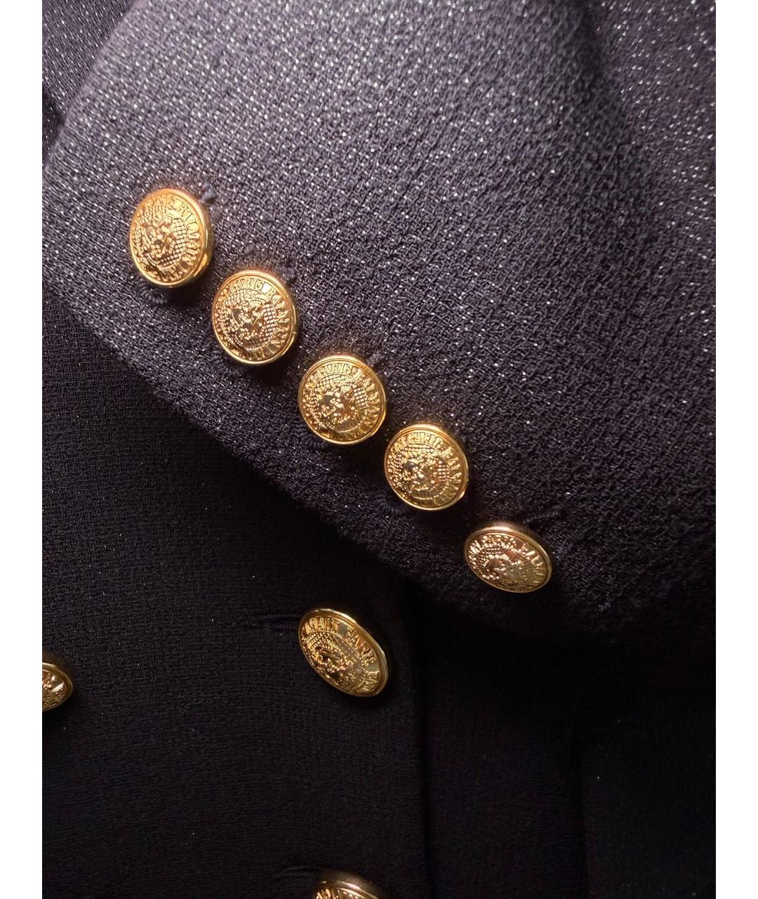 BALMAIN Черное шерстяное повседневное платье, фото 5