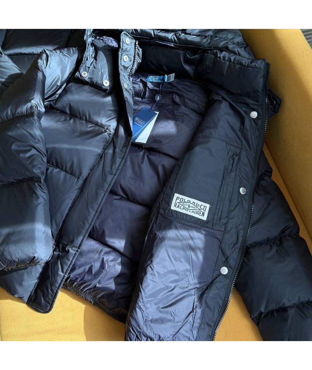 POLO RALPH LAUREN Черная полиэстеровая куртка, фото 4