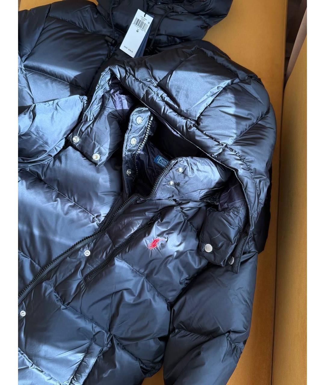 POLO RALPH LAUREN Черная полиэстеровая куртка, фото 3