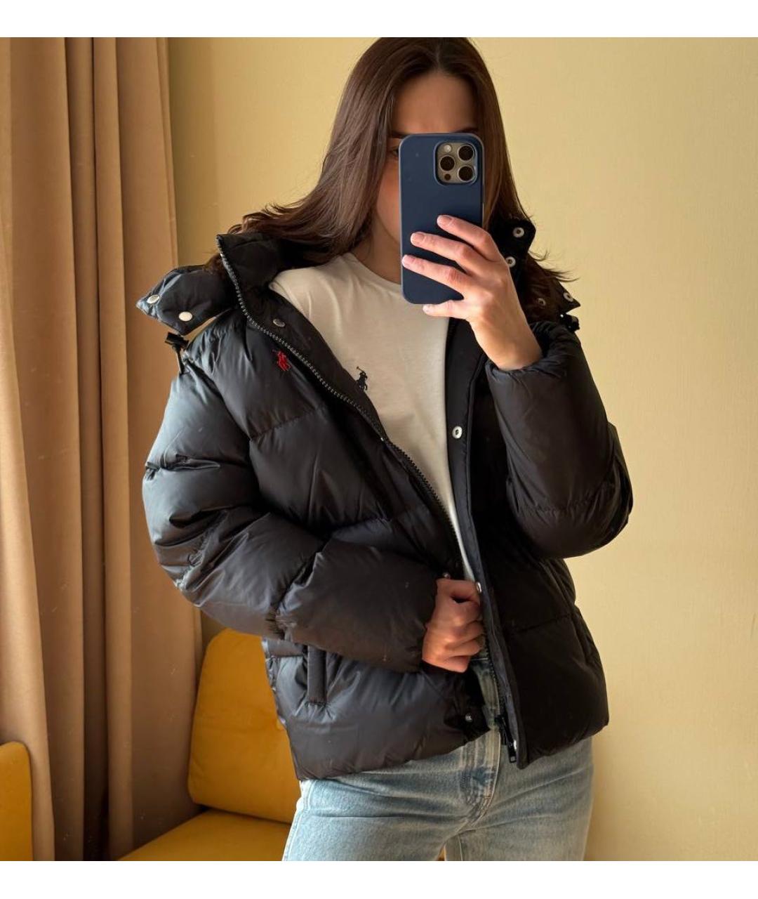 POLO RALPH LAUREN Черная полиэстеровая куртка, фото 7
