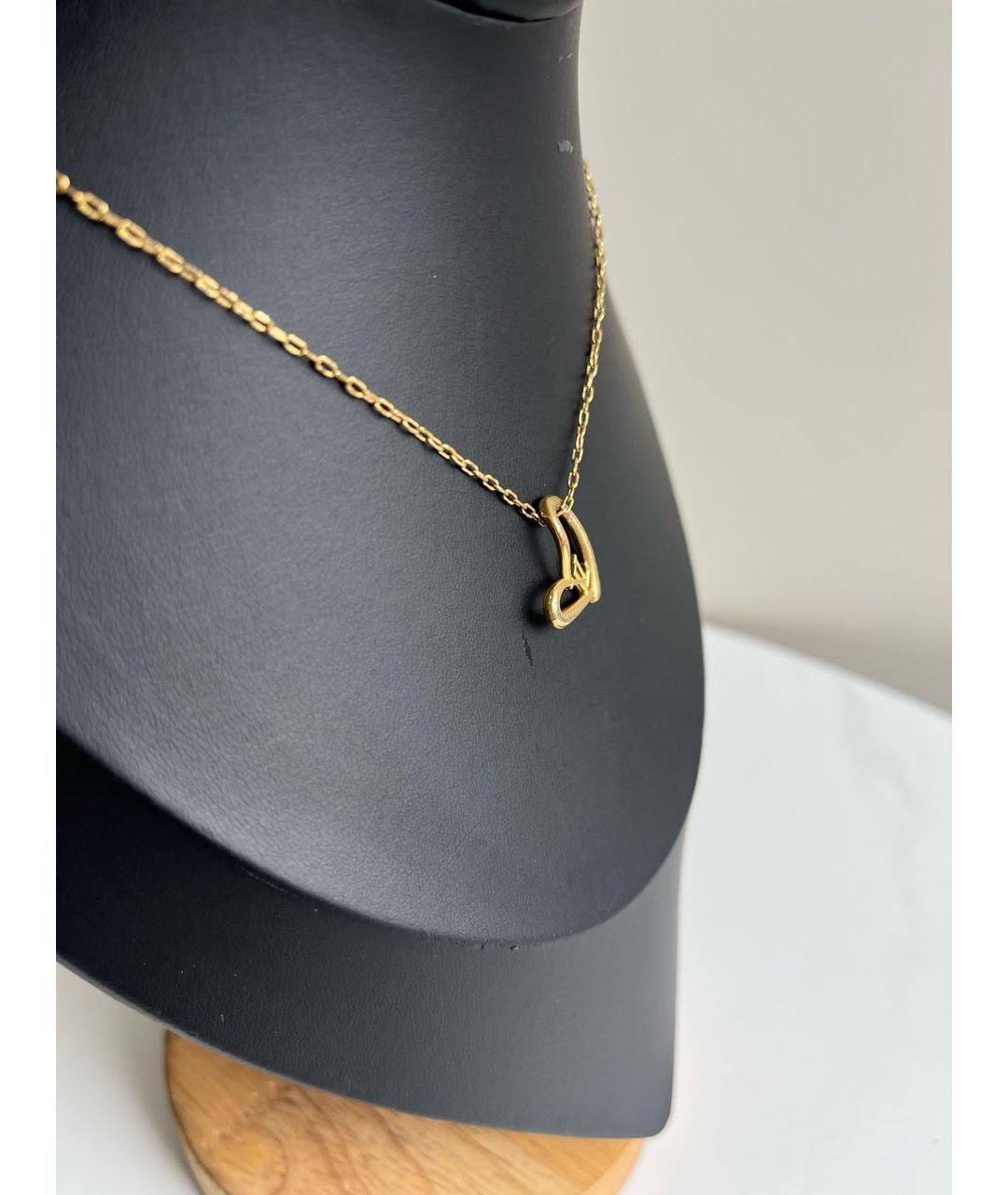 LOUIS VUITTON Золотое колье, фото 3