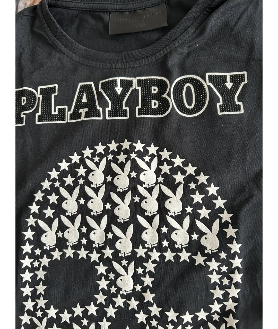 PHILIPP PLEIN Черная хлопковая футболка, фото 3