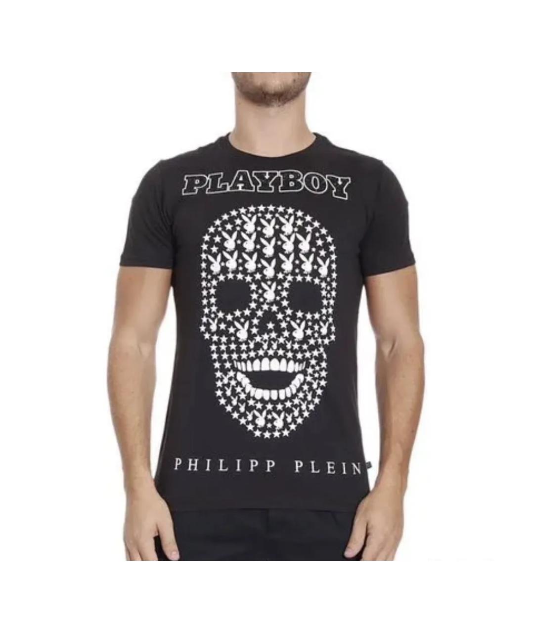 PHILIPP PLEIN Черная хлопковая футболка, фото 5