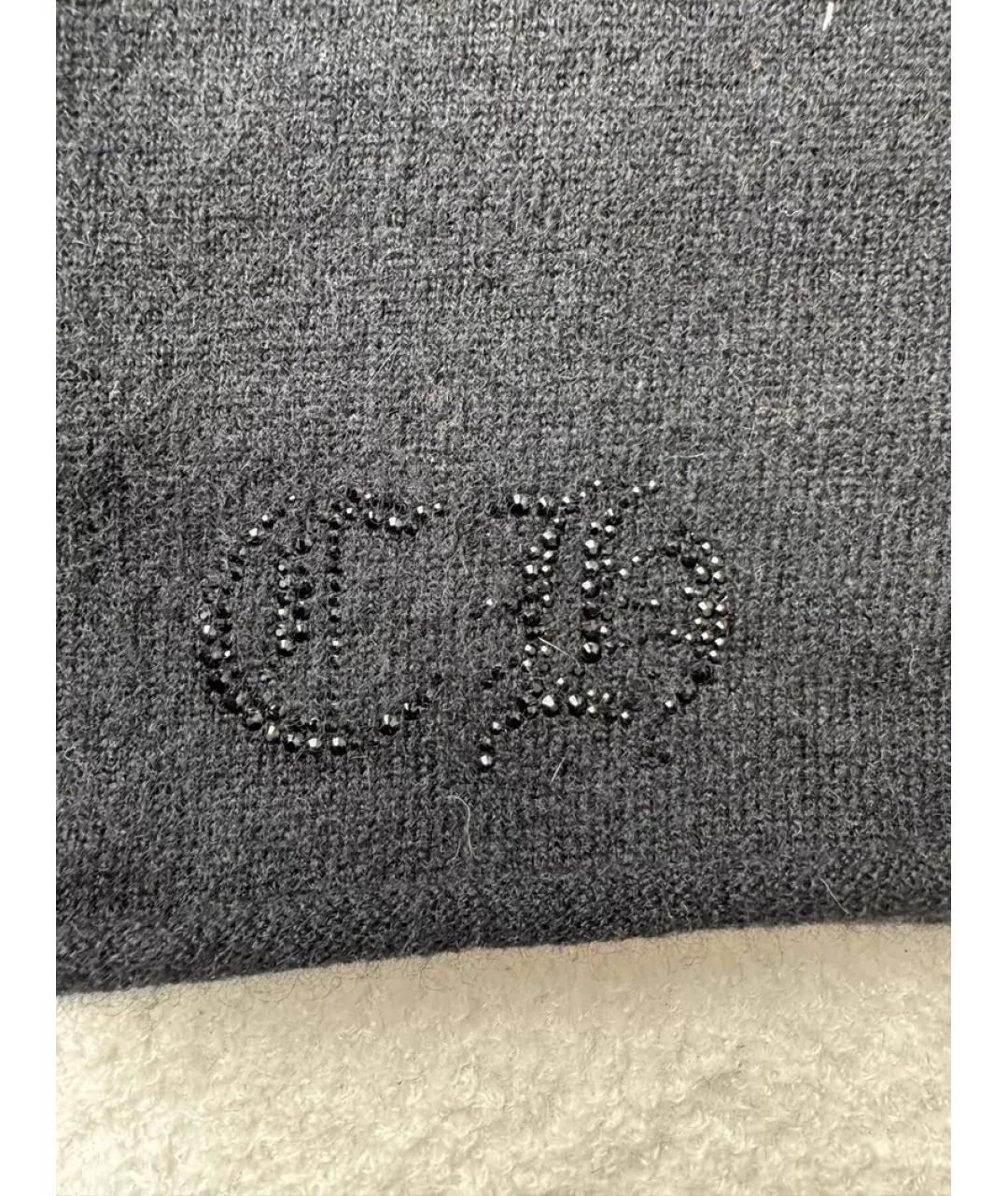 CHROME HEARTS Черная кашемировая жилетка, фото 2