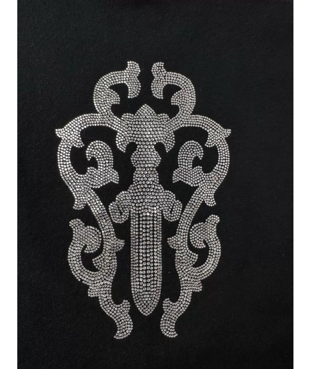 CHROME HEARTS Черная кашемировая жилетка, фото 3