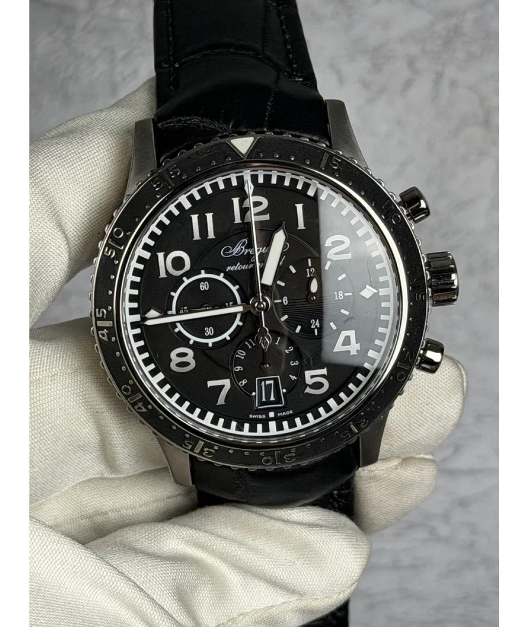 Breguet Черные металлические часы, фото 2