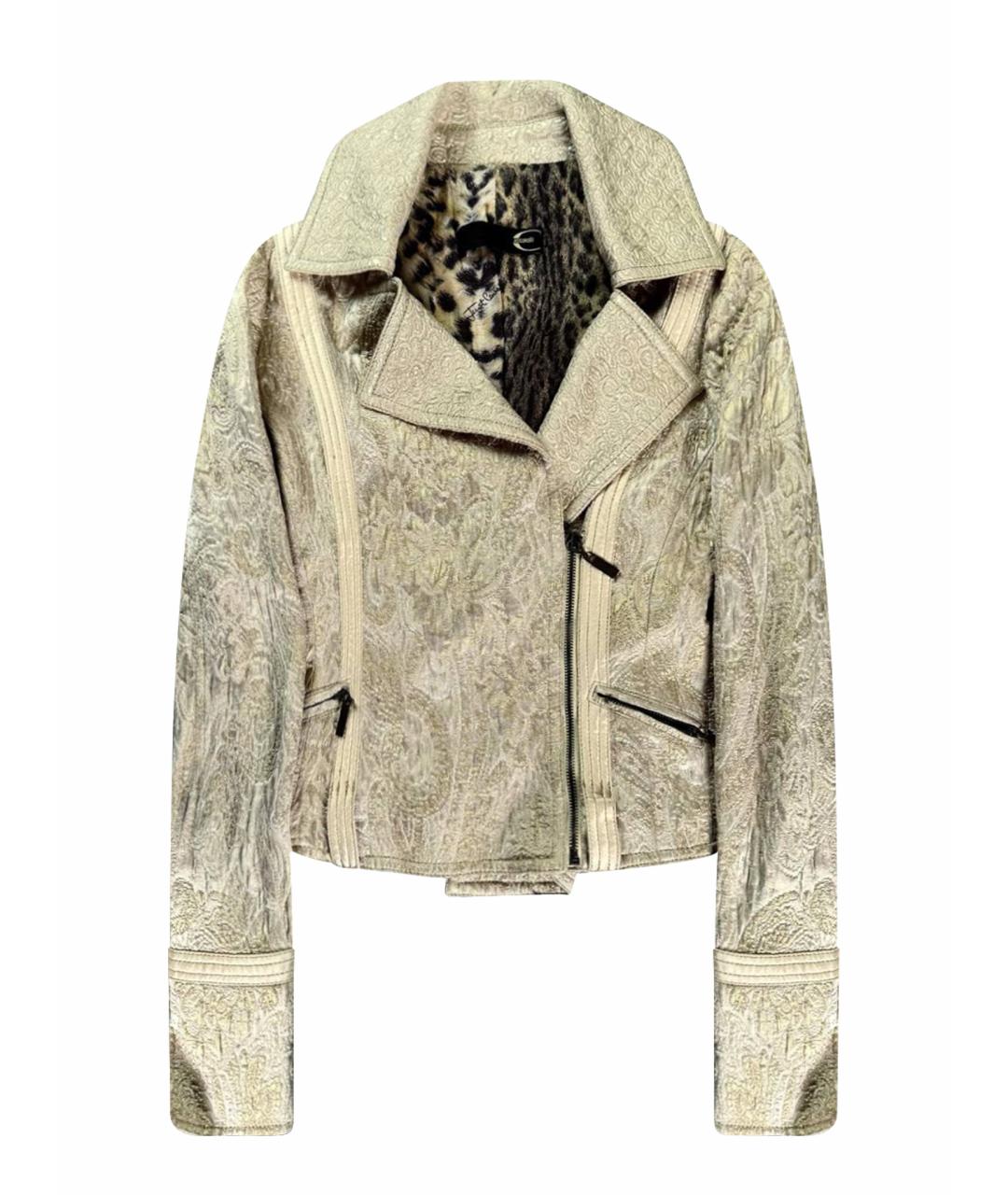 JUST CAVALLI Бежевая хлопковая куртка, фото 1