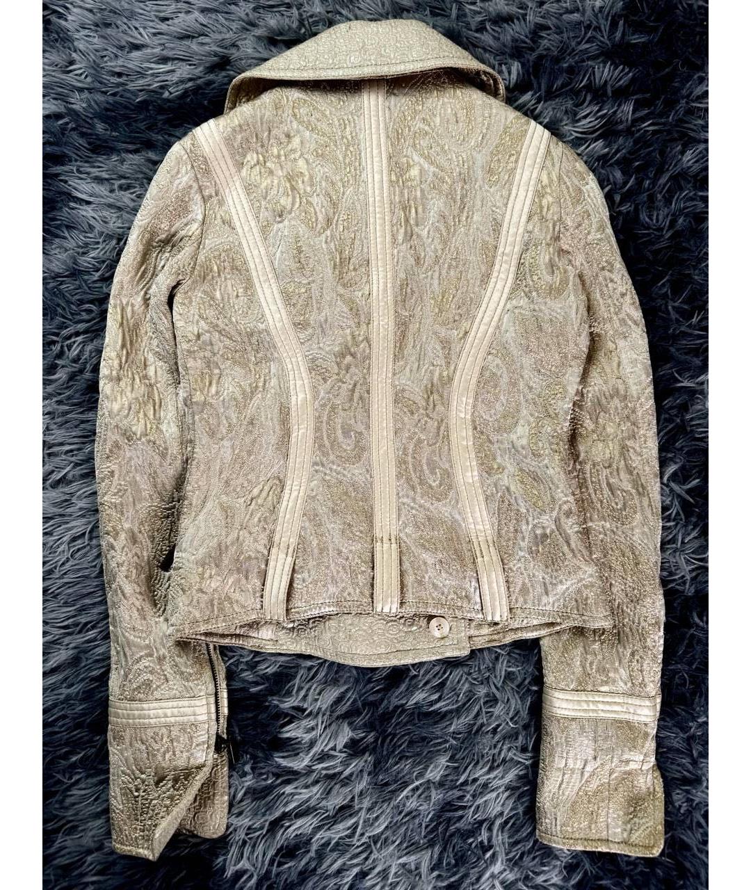 JUST CAVALLI Бежевая хлопковая куртка, фото 2