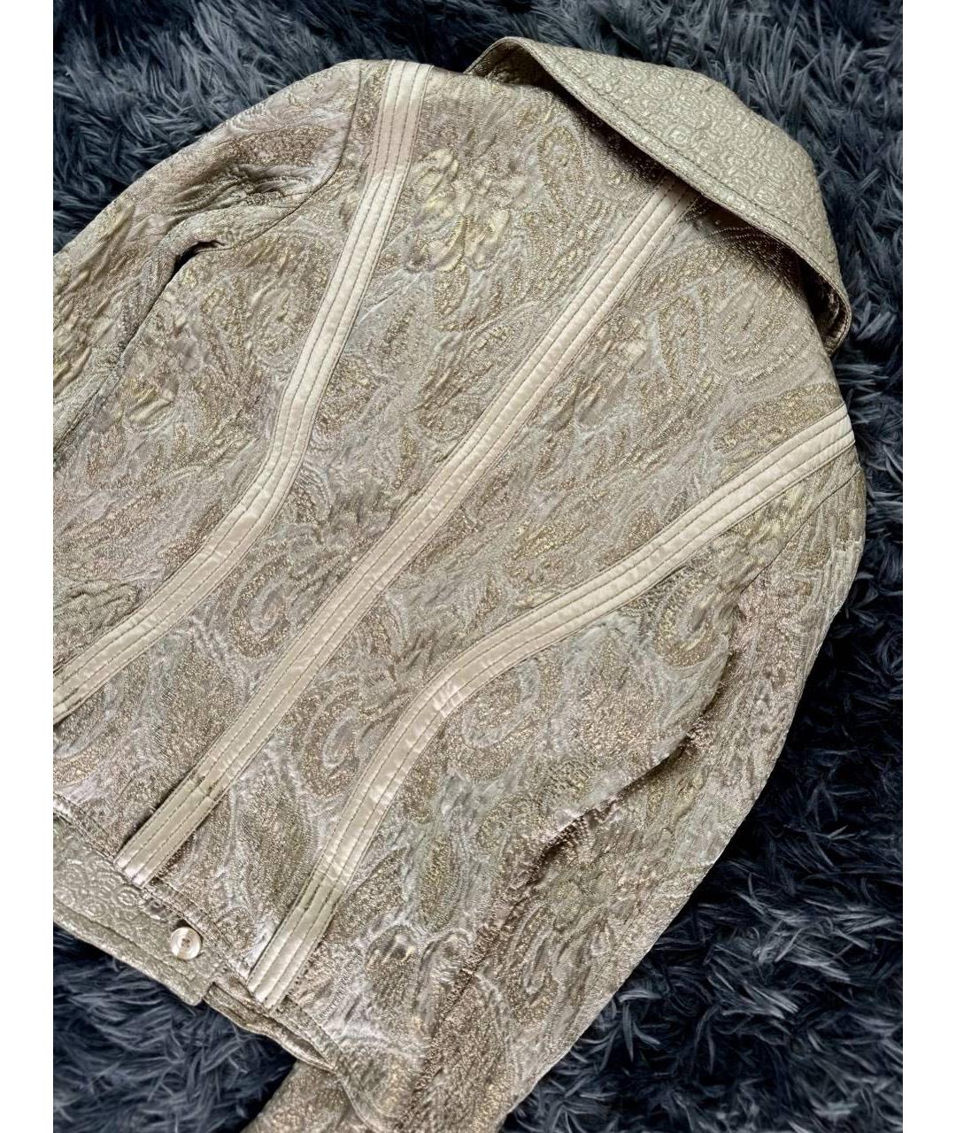 JUST CAVALLI Бежевая хлопковая куртка, фото 3