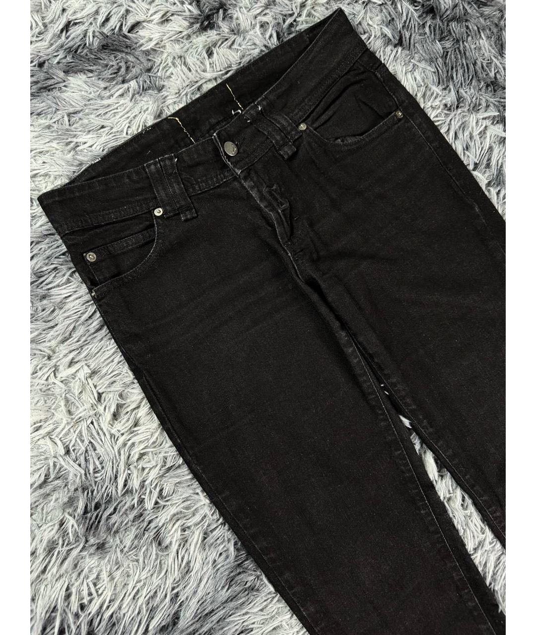 JOHN GALLIANO Черные хлопковые джинсы скинни, фото 4