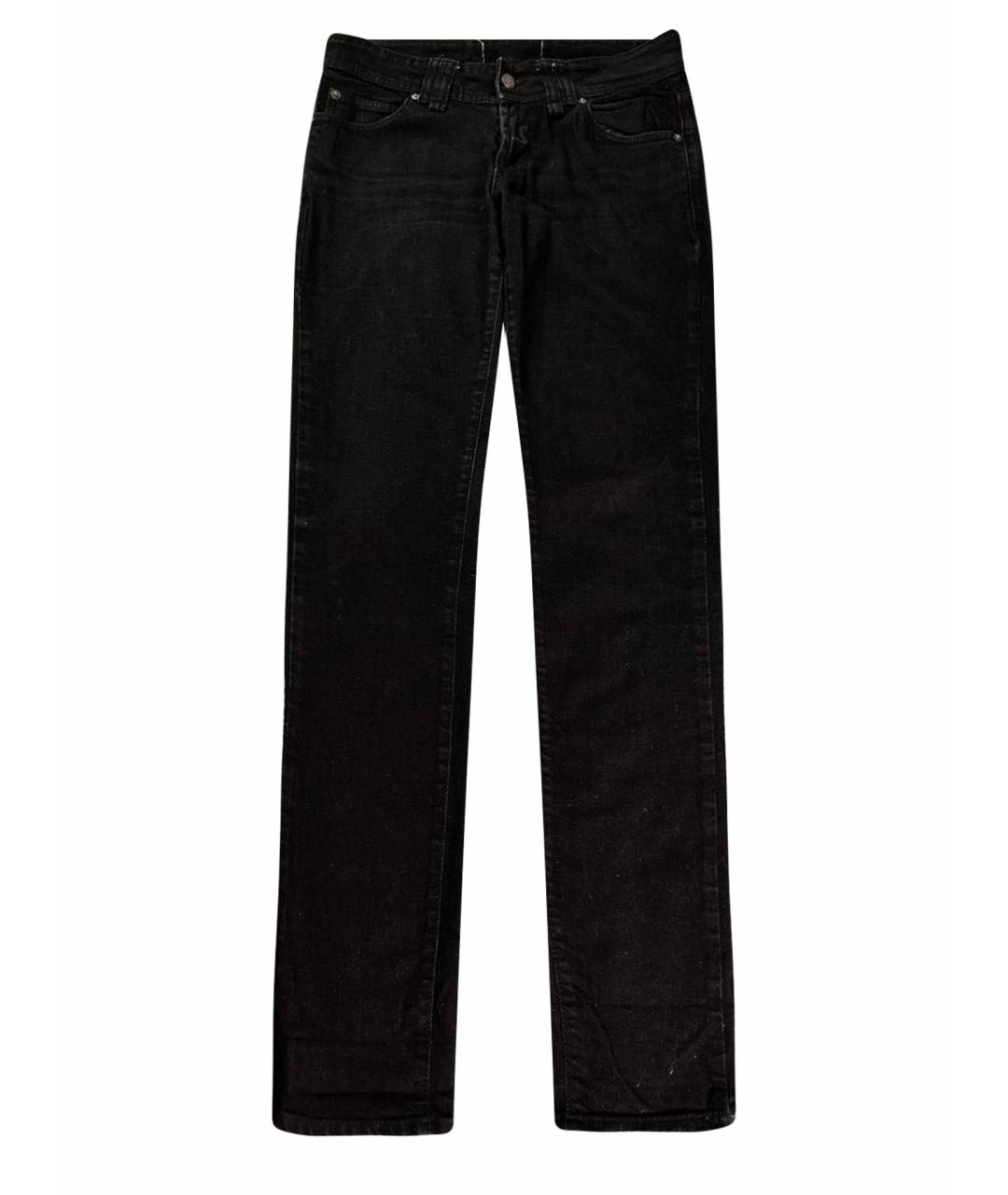 JOHN GALLIANO Черные хлопковые джинсы скинни, фото 1