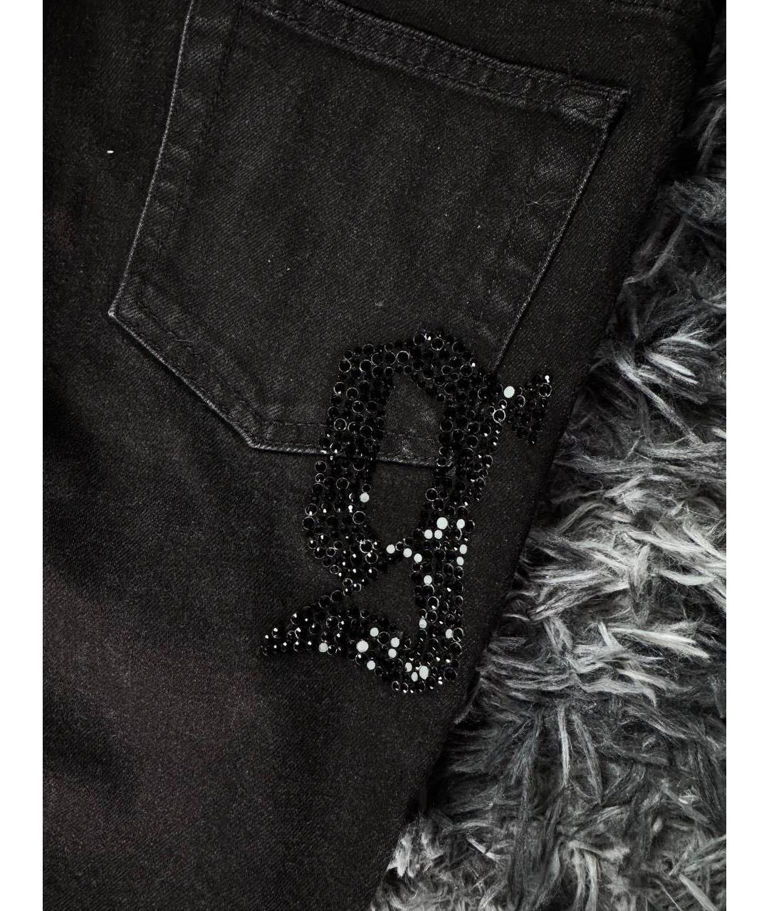 JOHN GALLIANO Черные хлопковые джинсы скинни, фото 8