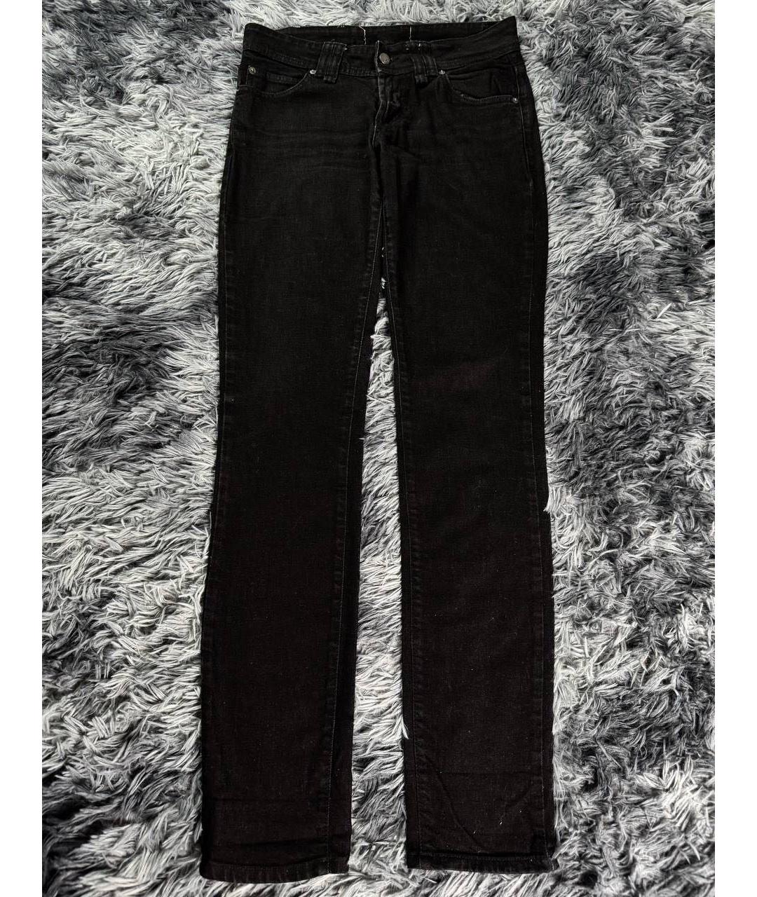 JOHN GALLIANO Черные хлопковые джинсы скинни, фото 9