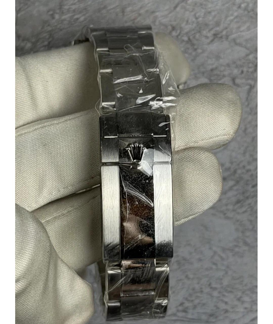 ROLEX Белые металлические часы, фото 7