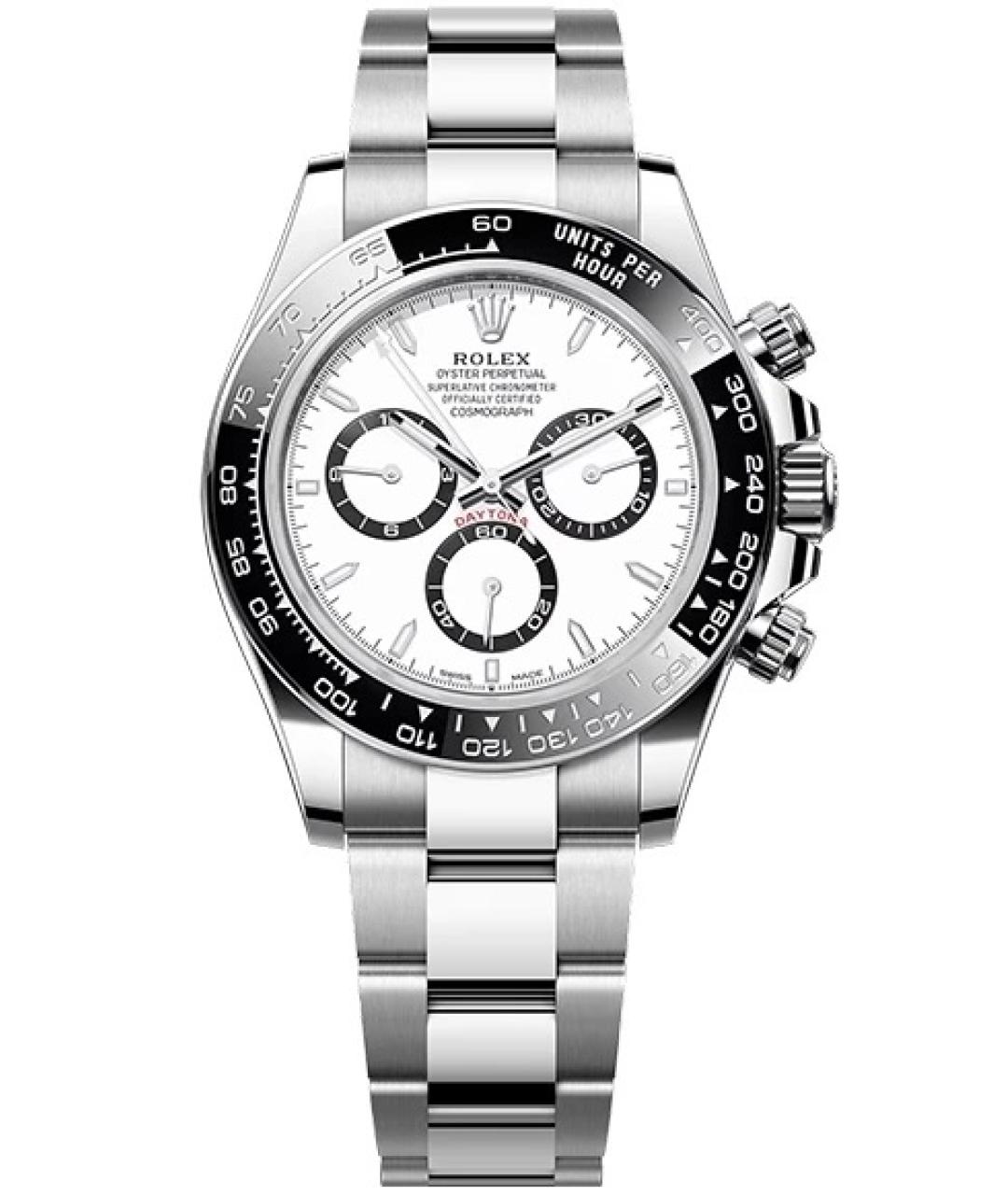 ROLEX Белые металлические часы, фото 1