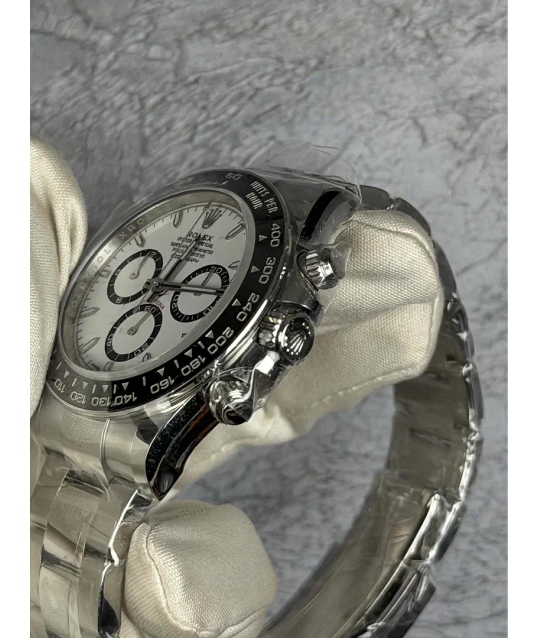 ROLEX Белые металлические часы, фото 3