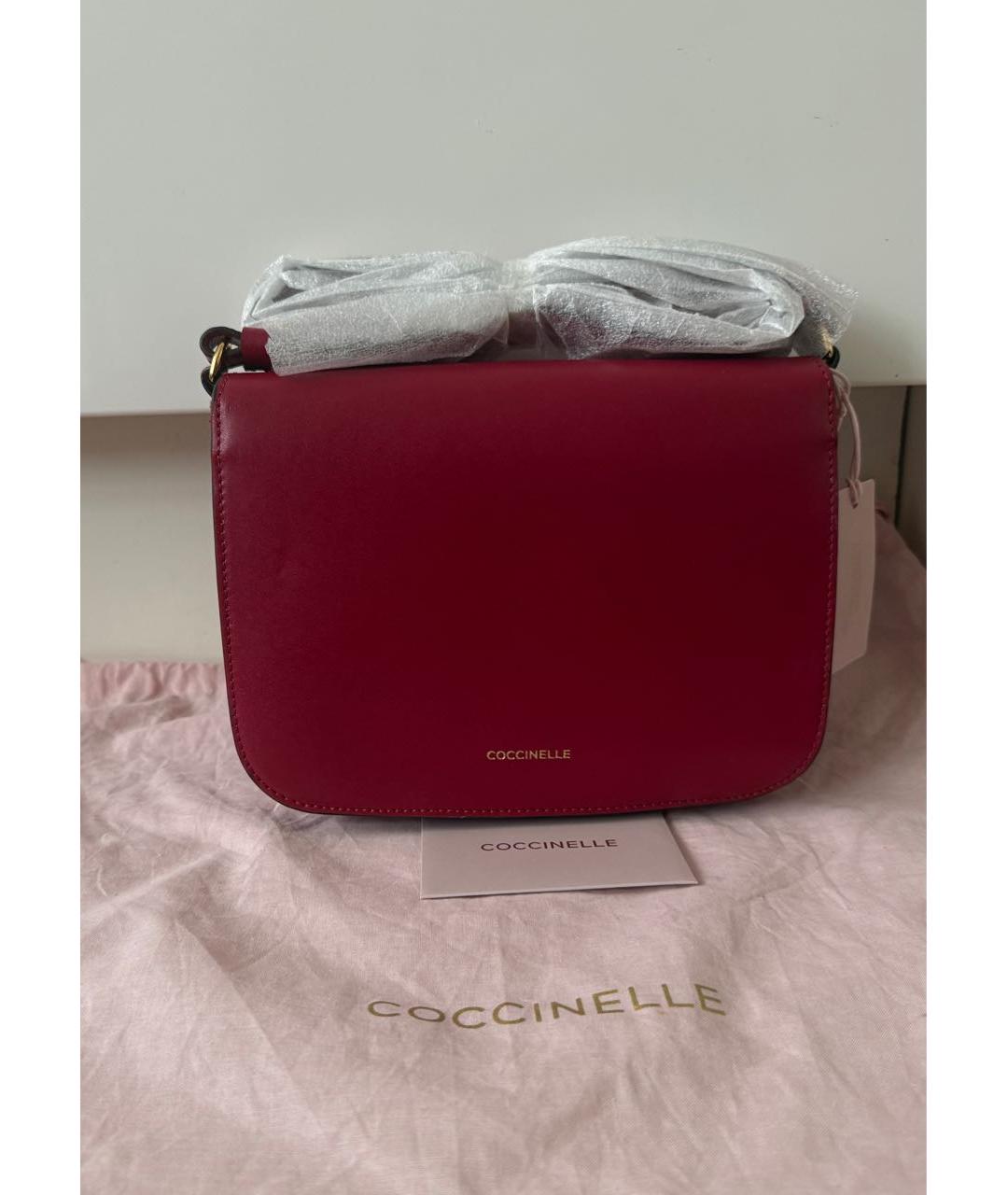 COCCINELLE Фуксия кожаная сумка через плечо, фото 3