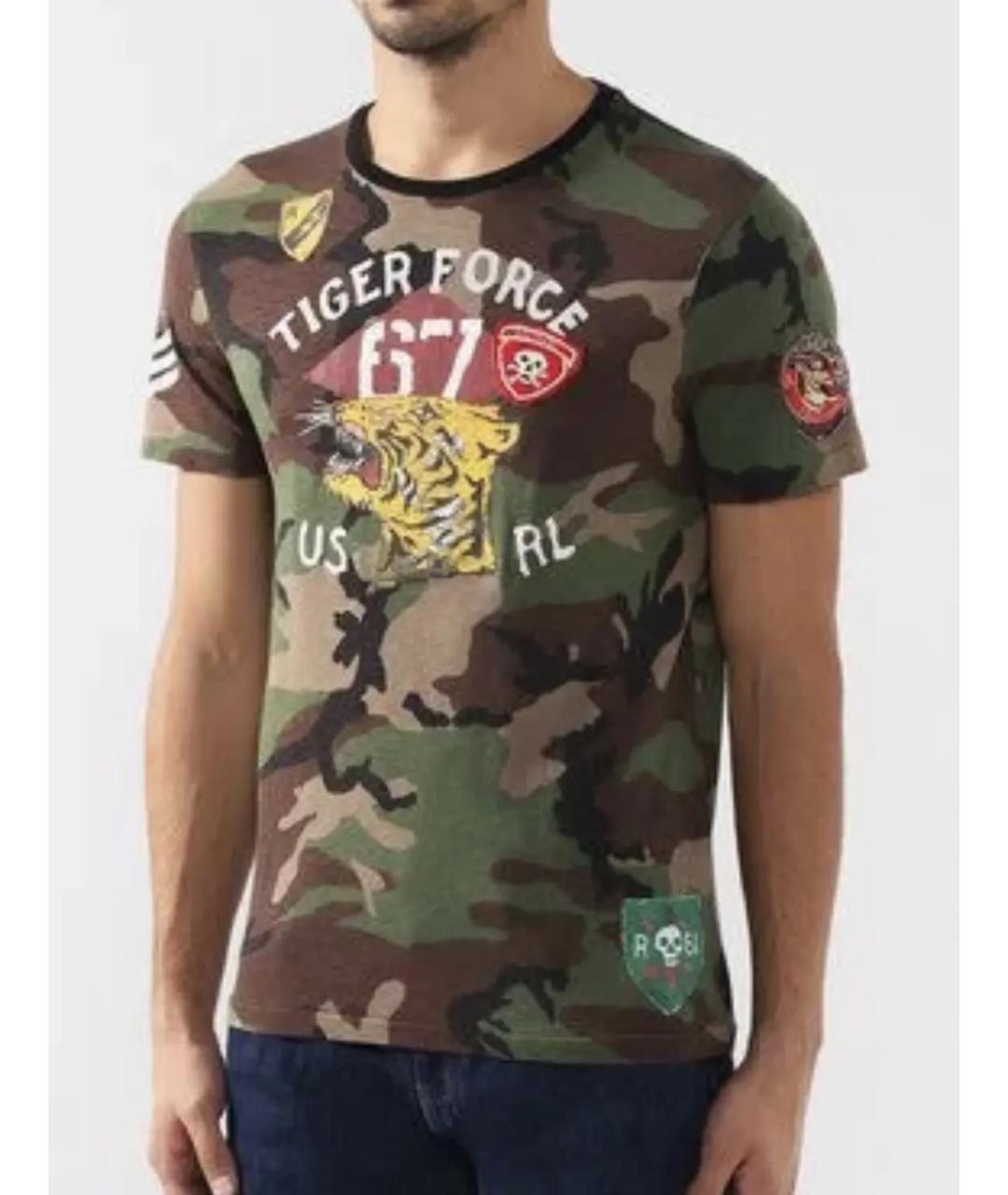 POLO RALPH LAUREN Мульти хлопковая футболка, фото 5