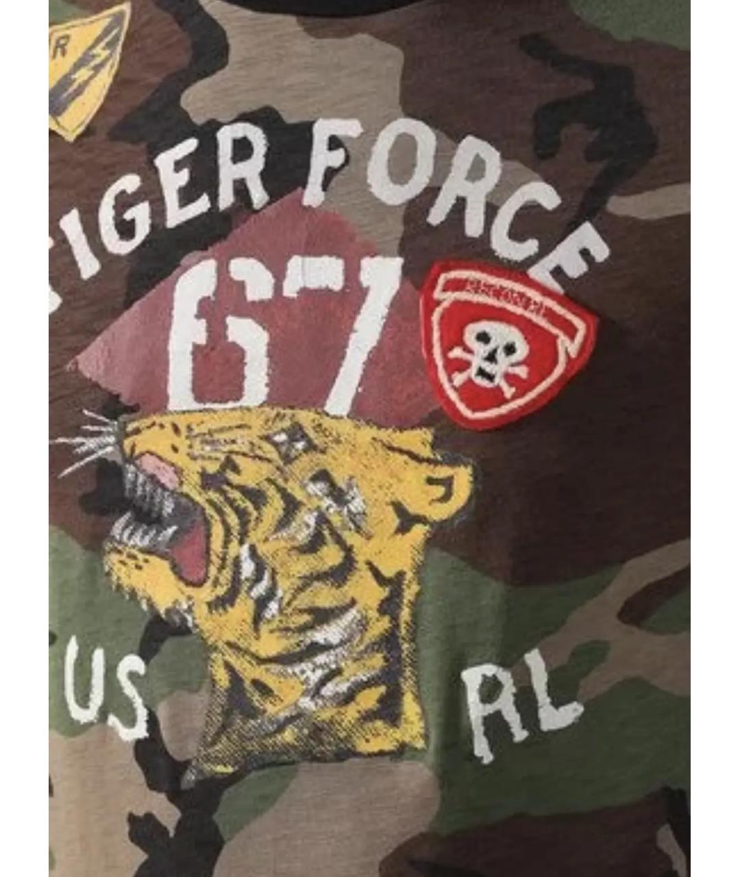 POLO RALPH LAUREN Мульти хлопковая футболка, фото 4