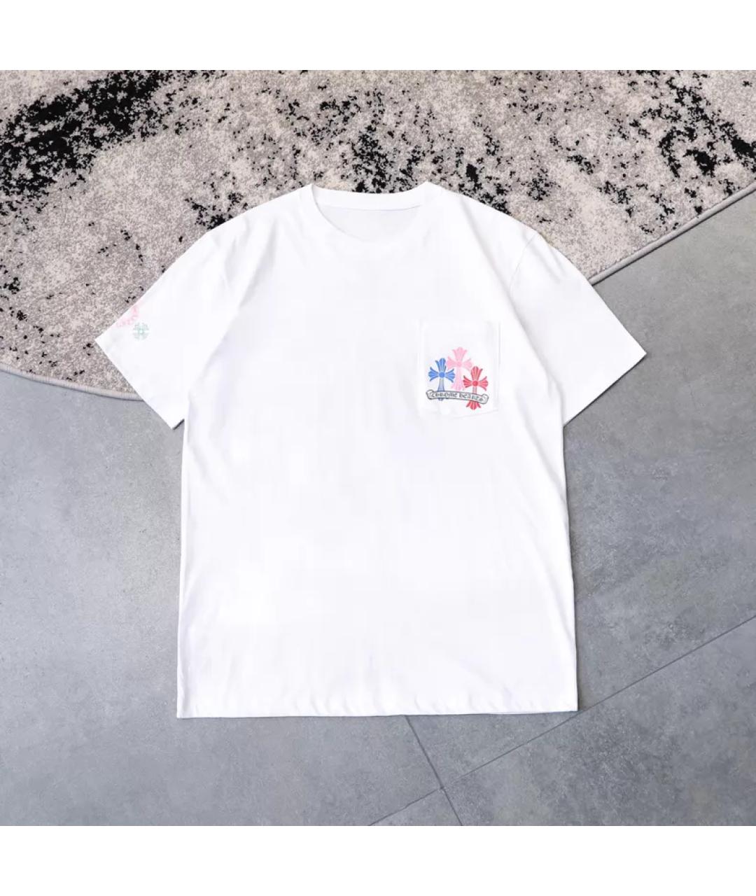 CHROME HEARTS Белая хлопковая футболка, фото 3