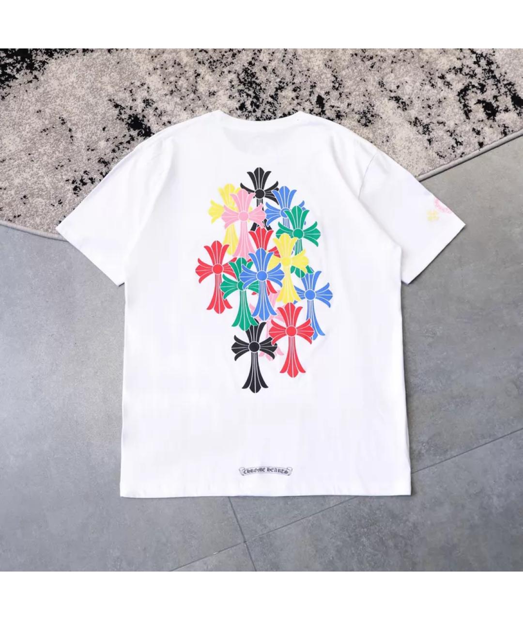 CHROME HEARTS Белая хлопковая футболка, фото 2