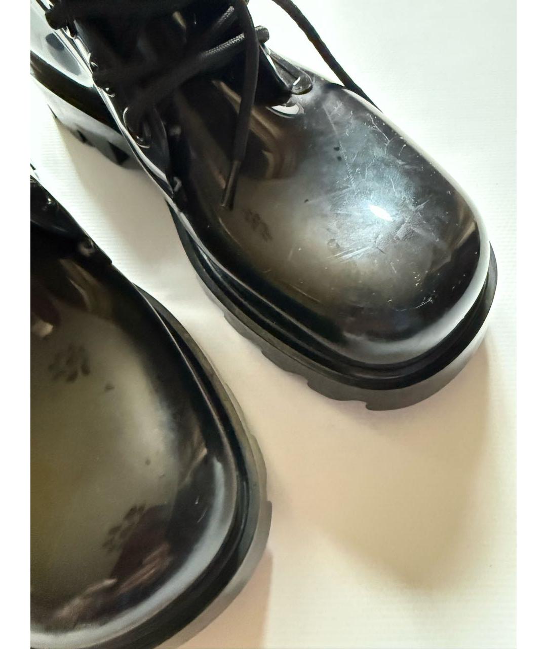 BOTTEGA VENETA Черные резиновые ботинки, фото 3