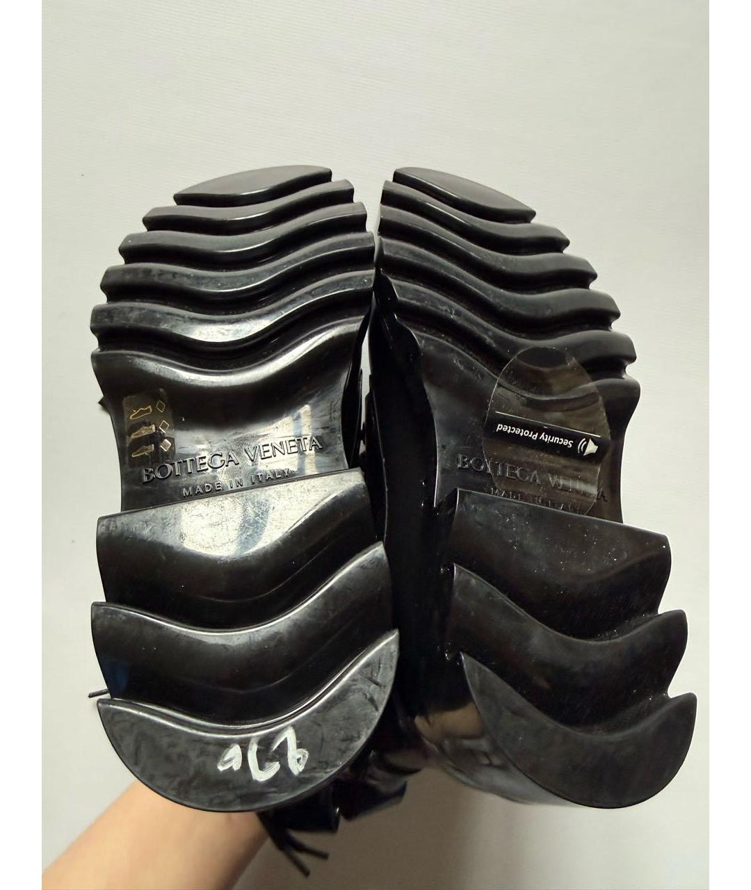 BOTTEGA VENETA Черные резиновые ботинки, фото 5