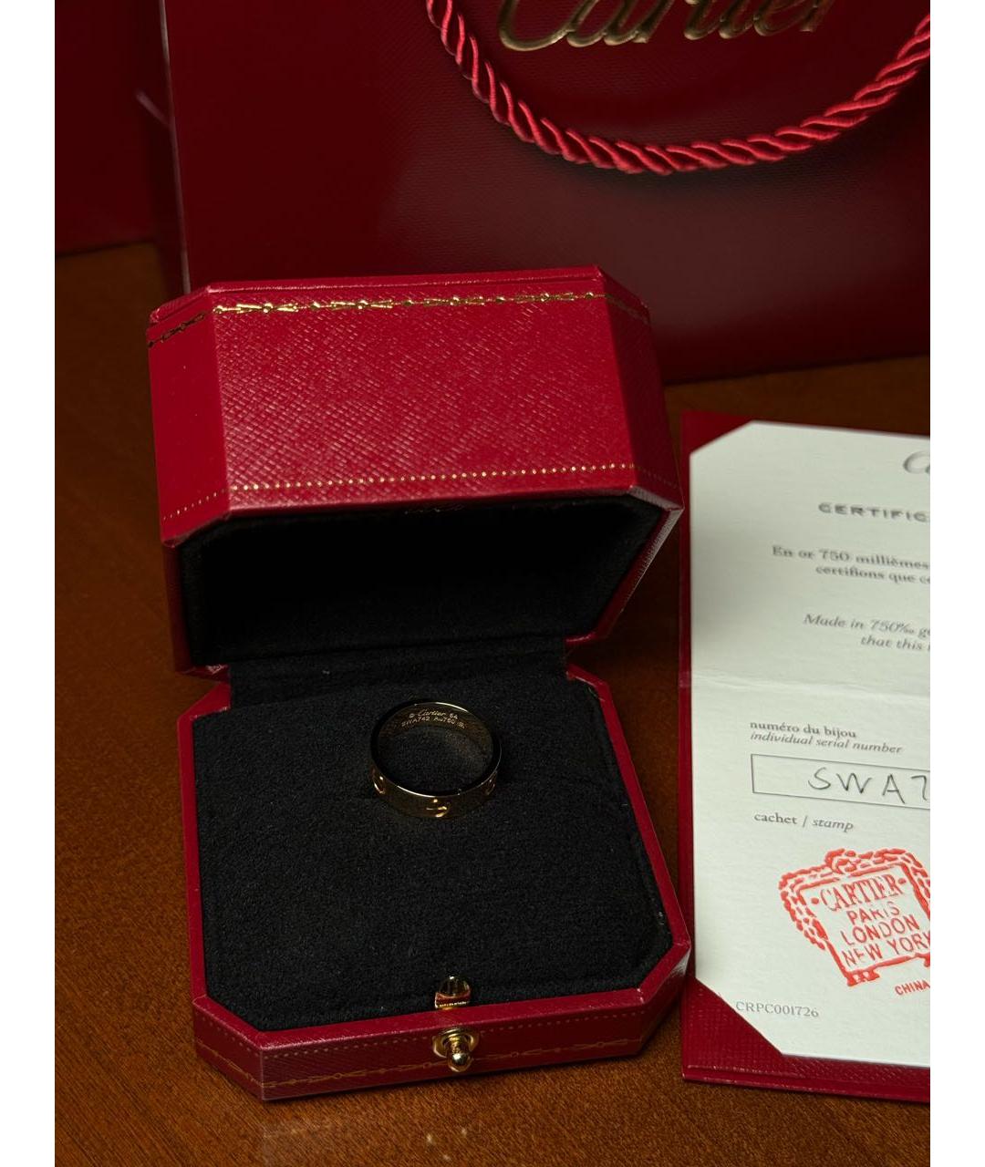 CARTIER Кольцо из желтого золота, фото 5