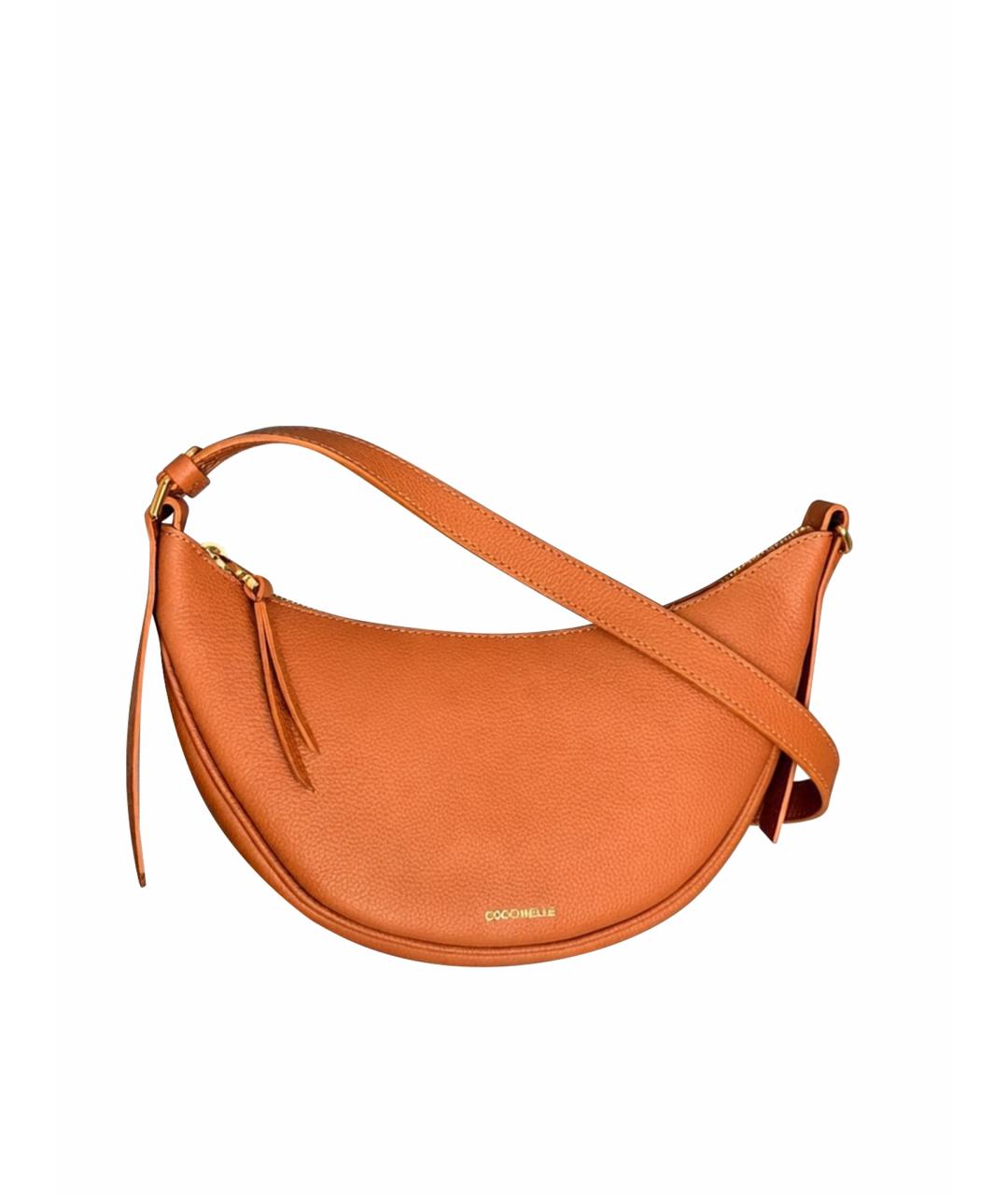 COCCINELLE Коричневая кожаная сумка через плечо, фото 1